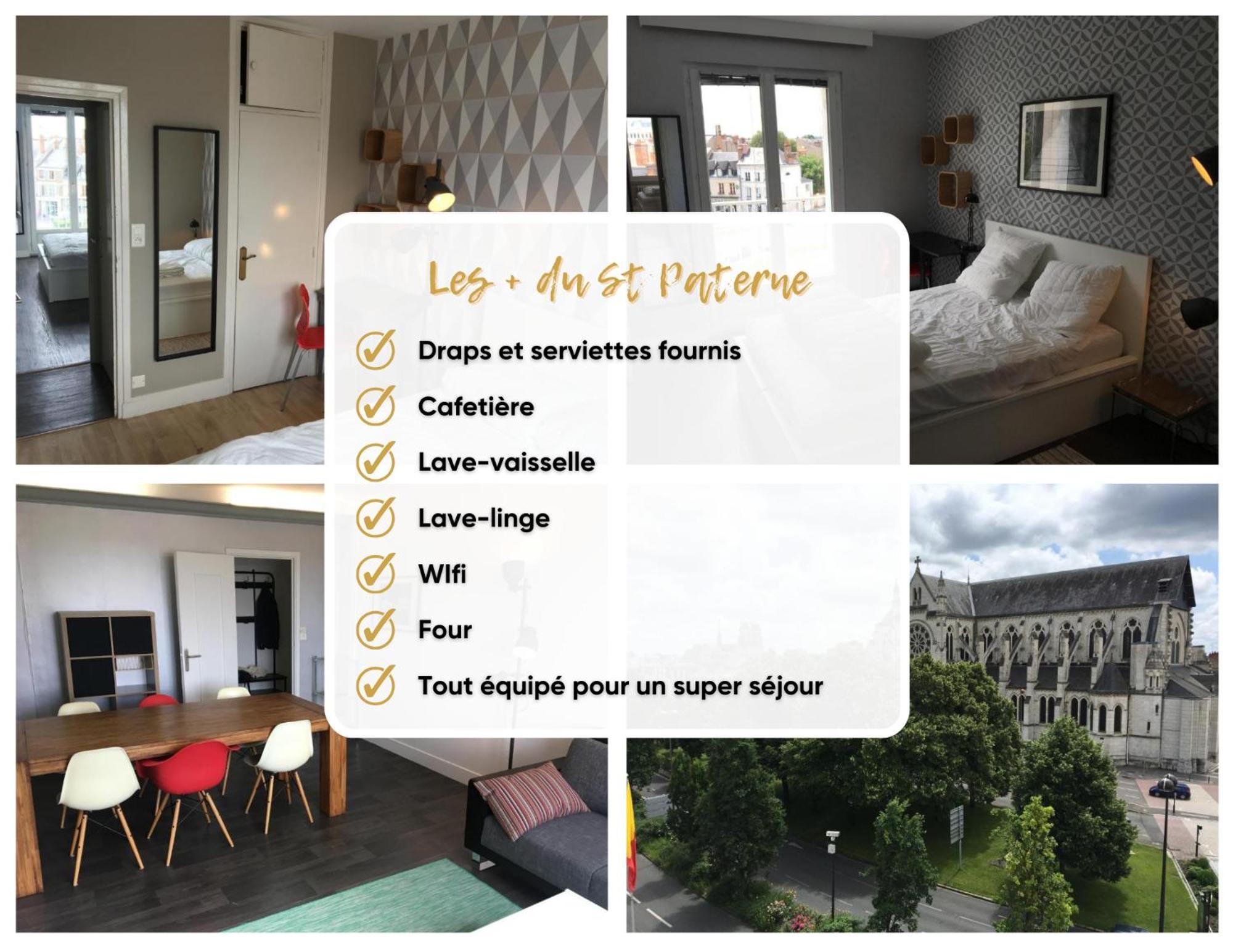 אורליאן Le St Paterne, Hyper Centre, 3 Chambres Tt Confort מראה חיצוני תמונה